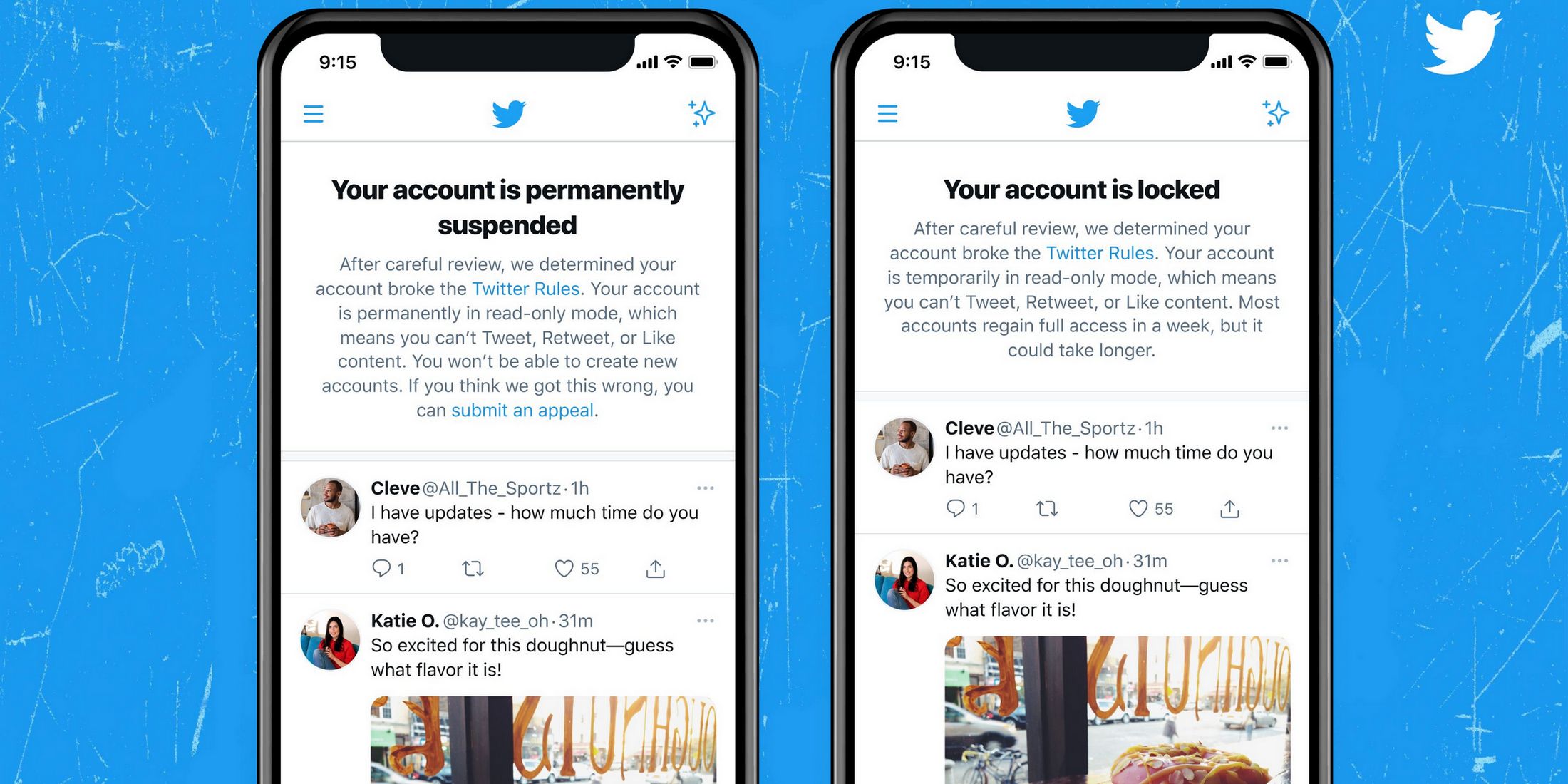 Twitter Banner Notice For Account Lock Suspension