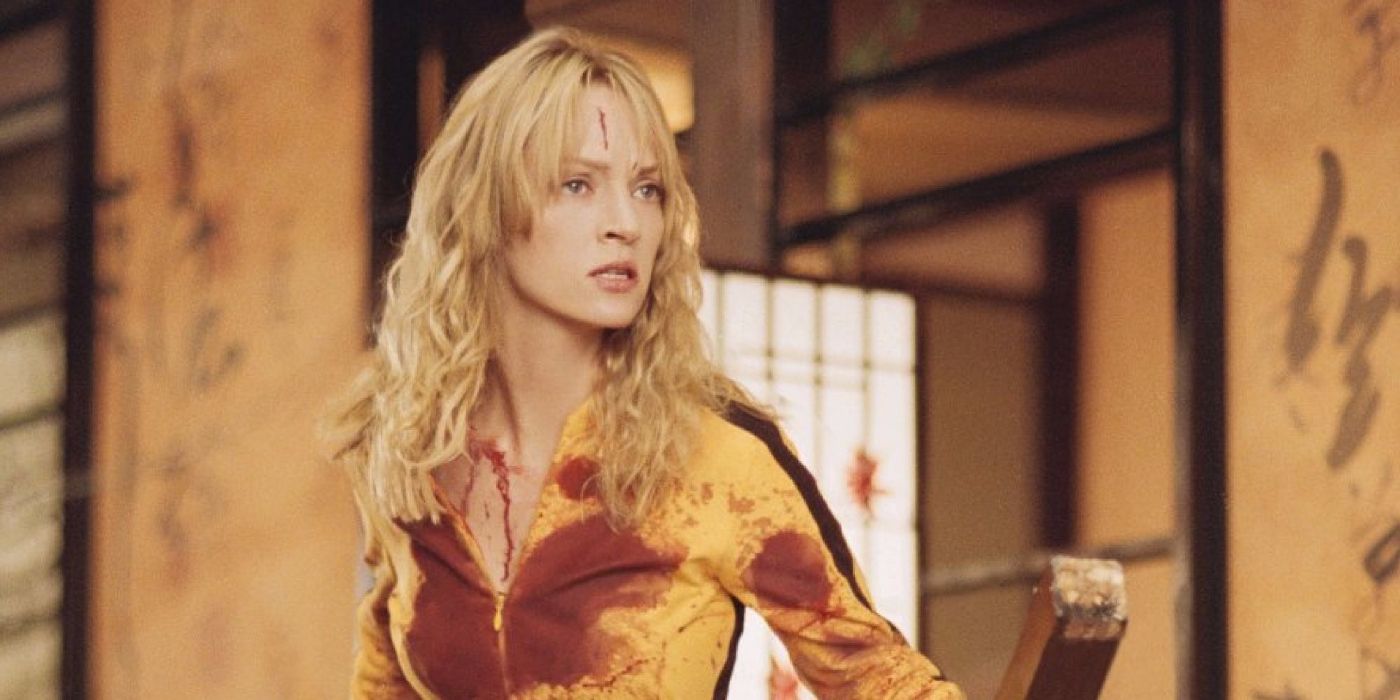 Uma Thurman looking serious in Kill Bill