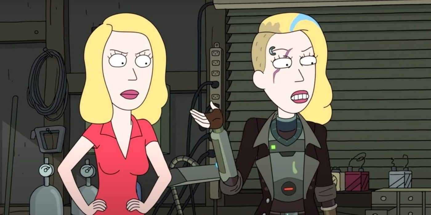 Earth and Space Beth together in Rick and Morty