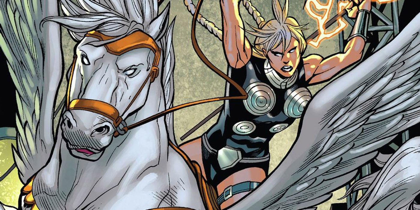 Valkyrie in battle on Pegasus.