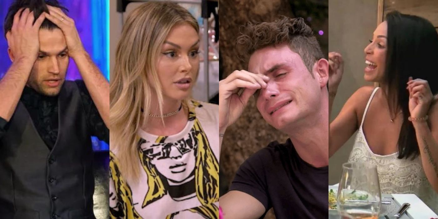 Vanderpump Rules feature image for all the worst betrayals picturing Tom, Lala, James, and Scheana