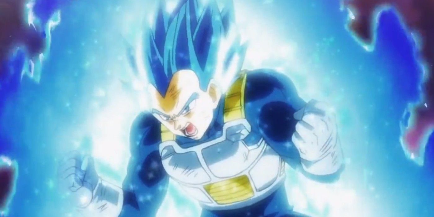 Vegeta Evolved Super Saiyan Blue in Dragon Ball Super