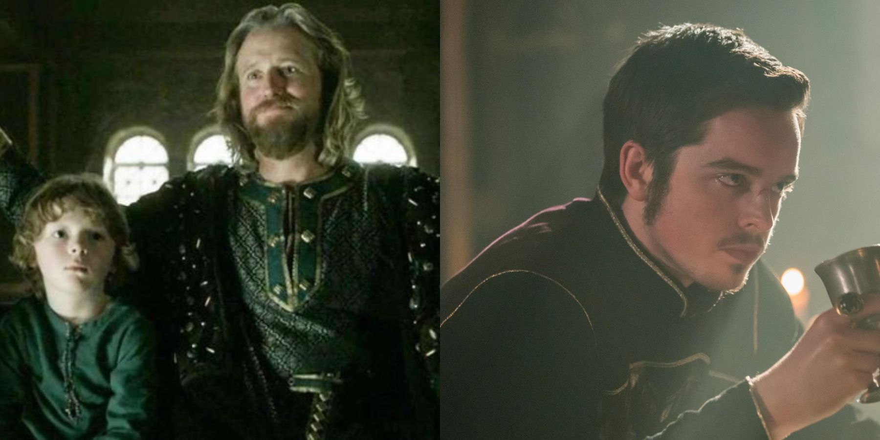 Split image of Alfred from the Viking series.