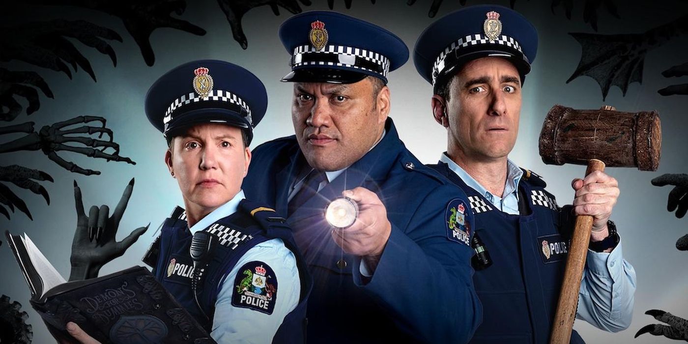The main cast of Wellington Paranormal