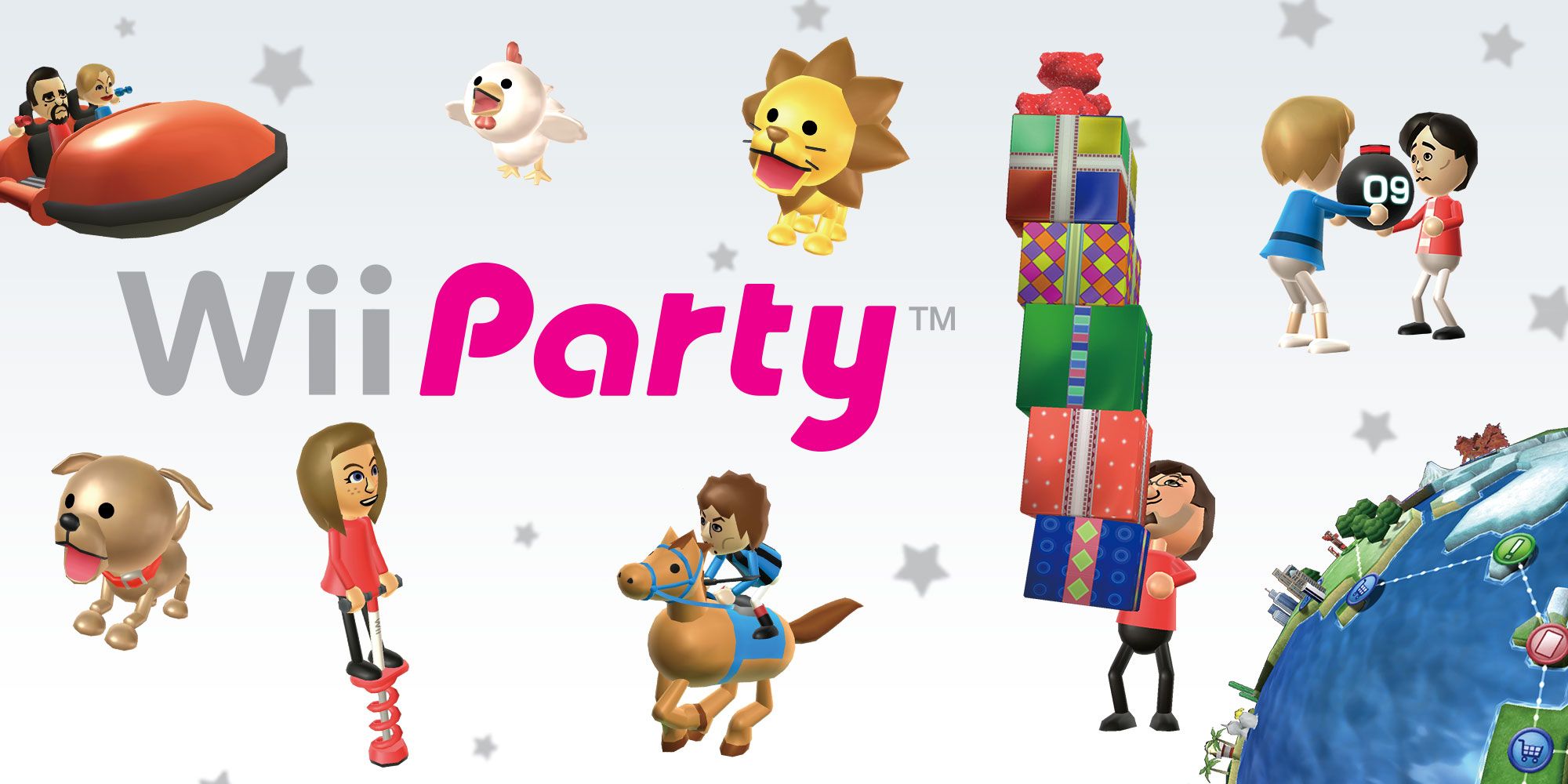 Wii Party game banner for the Wii