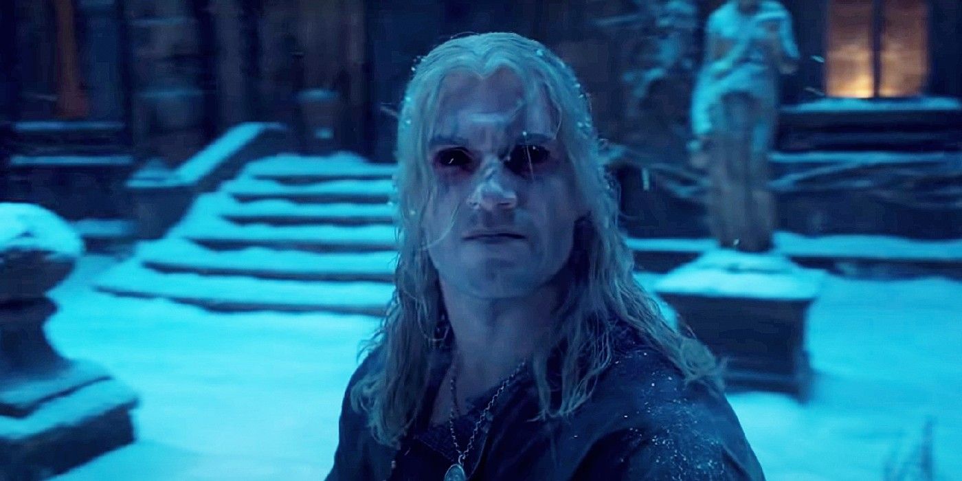 Geralt of Rivia with black eyes in The Witcher season 2 trailer