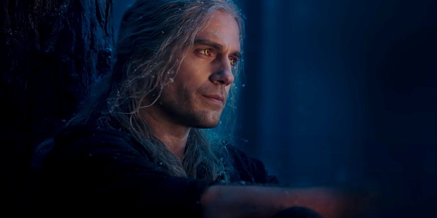 Geralt looking weary and sad in The Witcher season 2 trailer