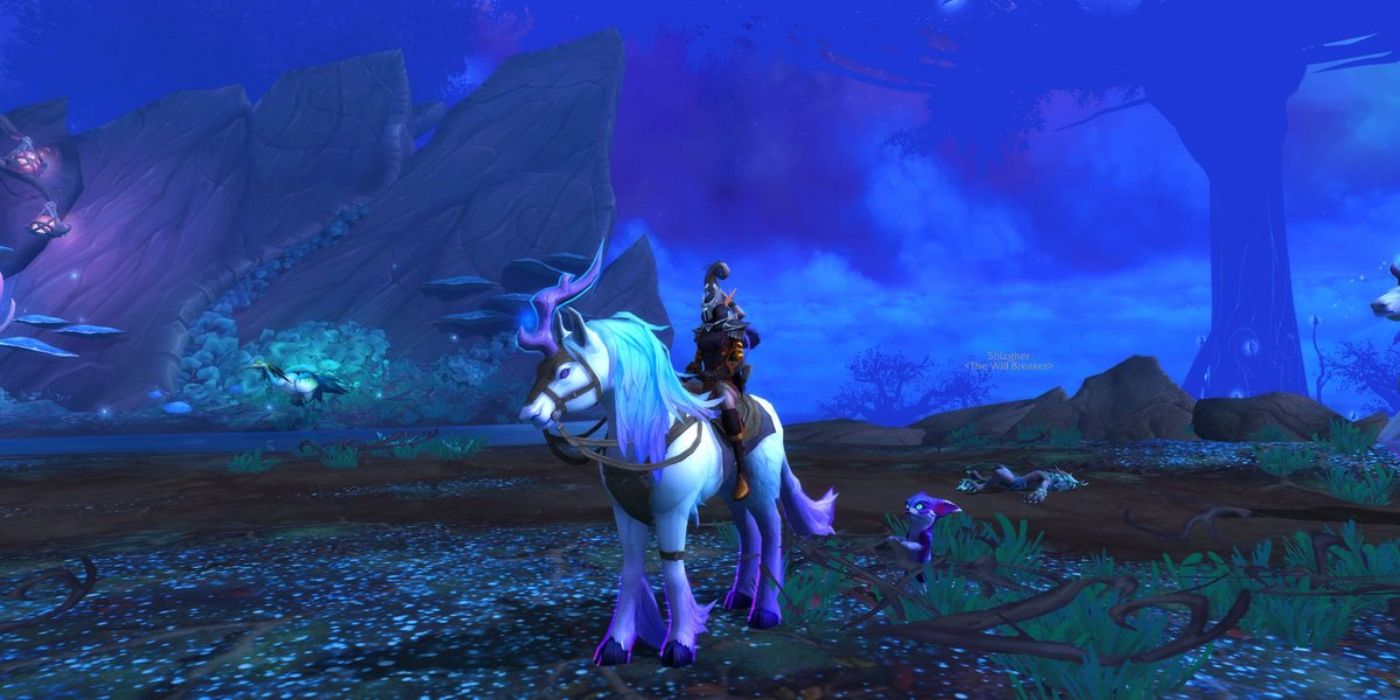 Shimmermist Runner Mount from World of Warcraft.