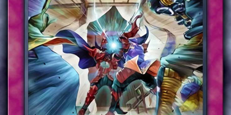 Yu-Gi-Oh! Artwork from the card Evenly Matched