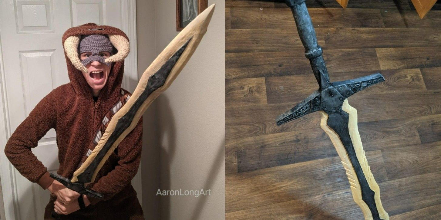 Skyrim Dragonbone Greatsword Carved In Real Life