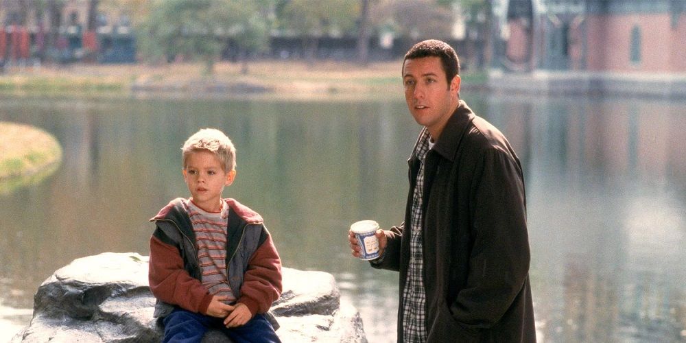 Sonny and Julian stand by a lake in Big Daddy