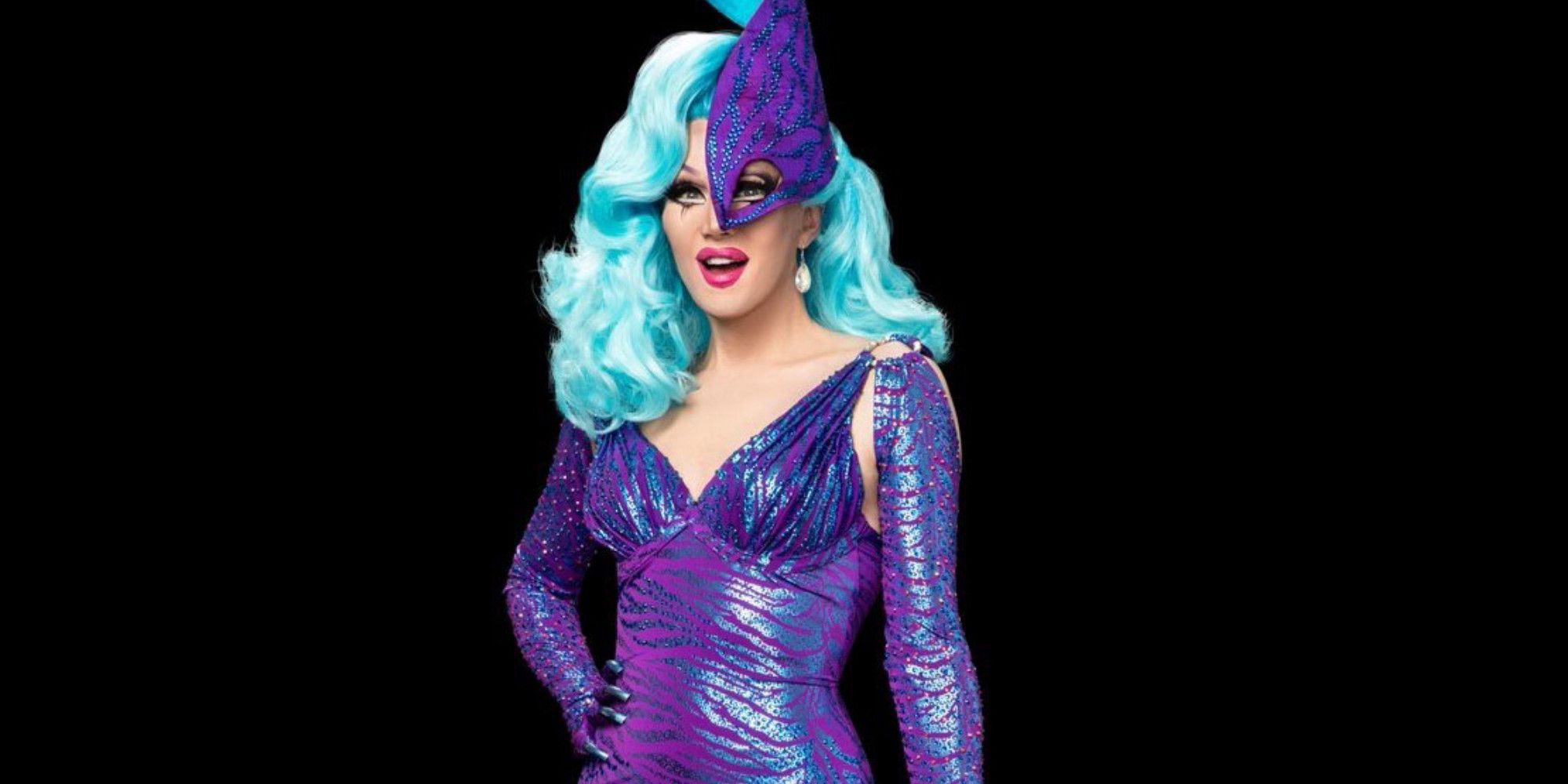 Drag queen Charlie Hides poses in a promo image for RuPaul's Drag Race season 9.