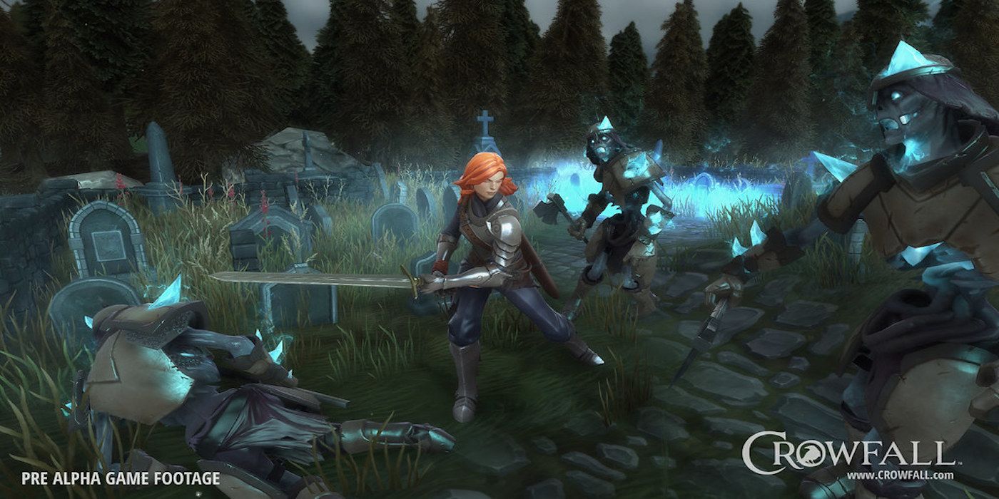 crowfall templar against zombies