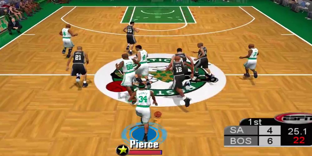 Celtics game in ESPN NBA Basketball