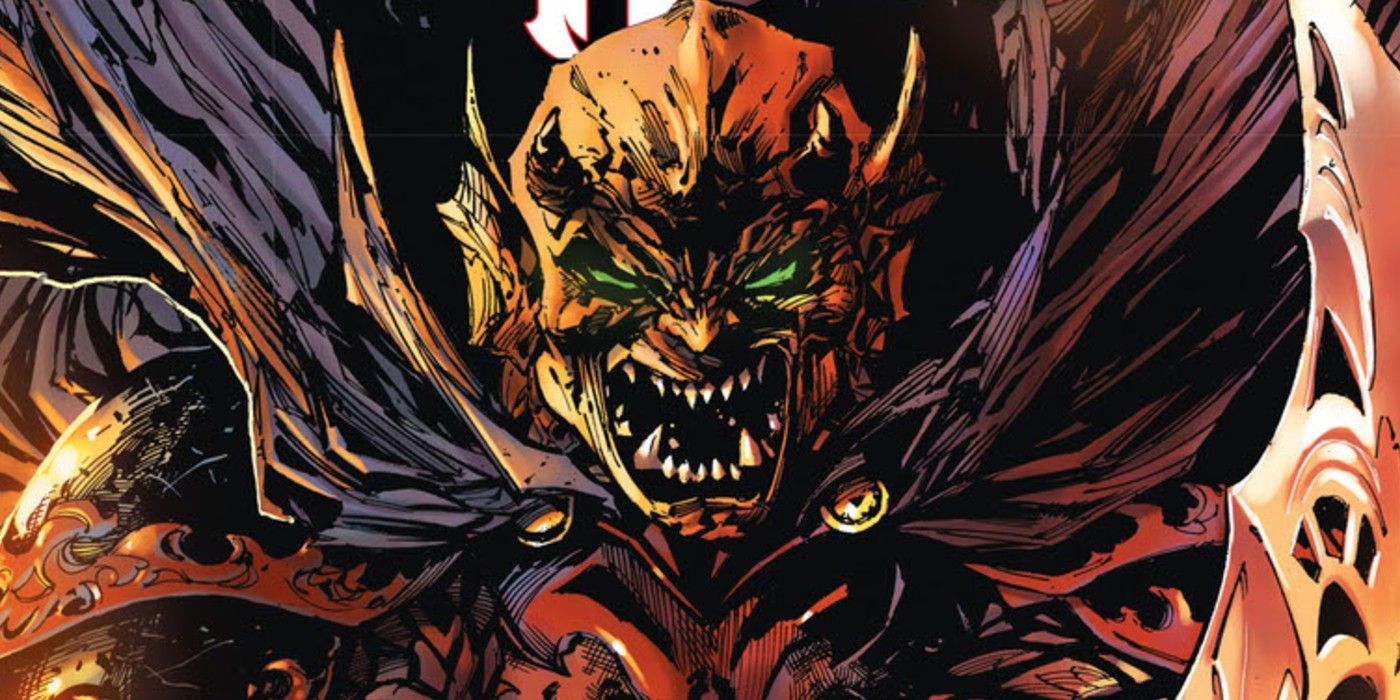 Etrigan growls at the viewer in DC Comics.