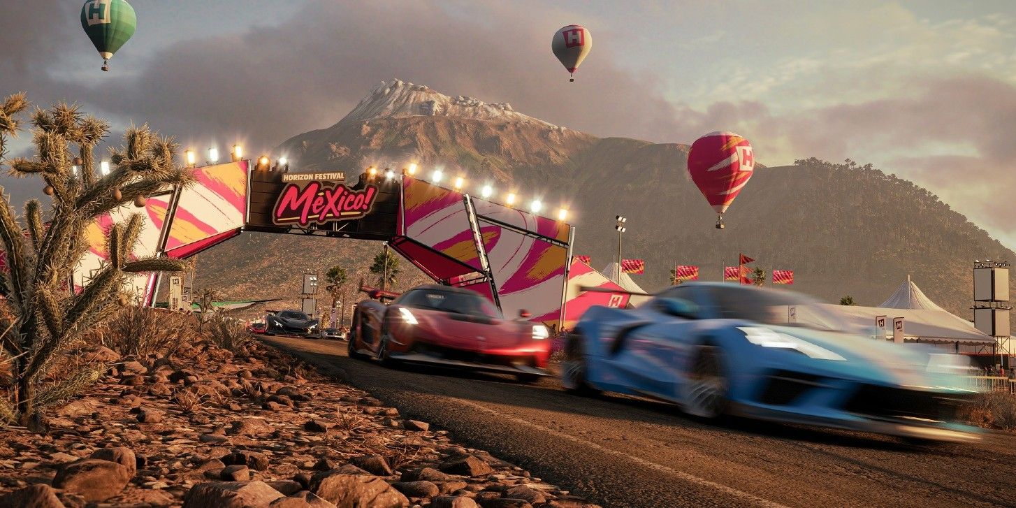Forza Horizon 5 Meixco race with air balloons 