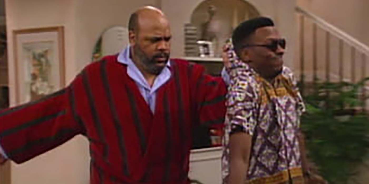 Uncle Phil about the throw Jazz out of the house on Fresh Prince of Bel-Air.