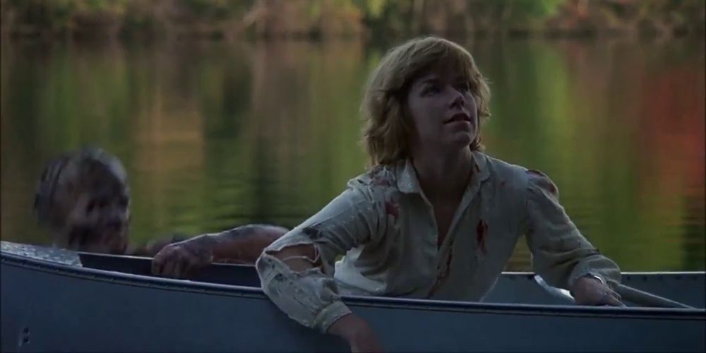 Alice attacked in boat in Friday the 13th 