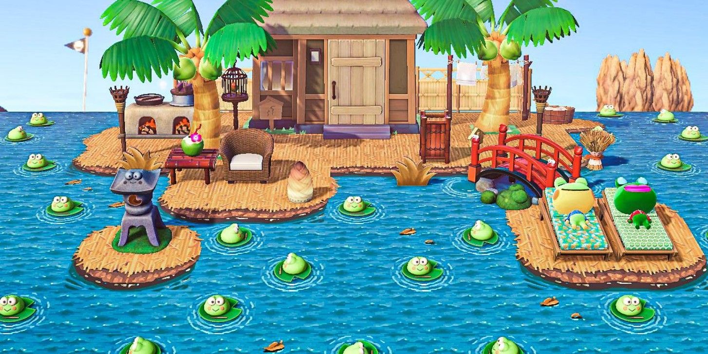 Animal Crossing Player's Island Is a Frog Villager Paradise