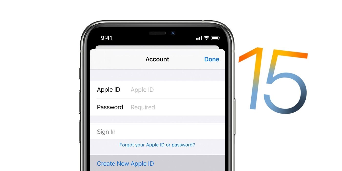 Screenshot showing the Apple ID login page