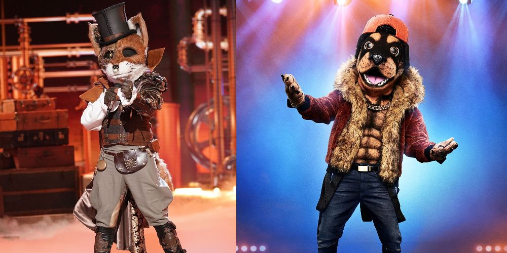 Fox and Rottweiler promo images for The Masked Singer
