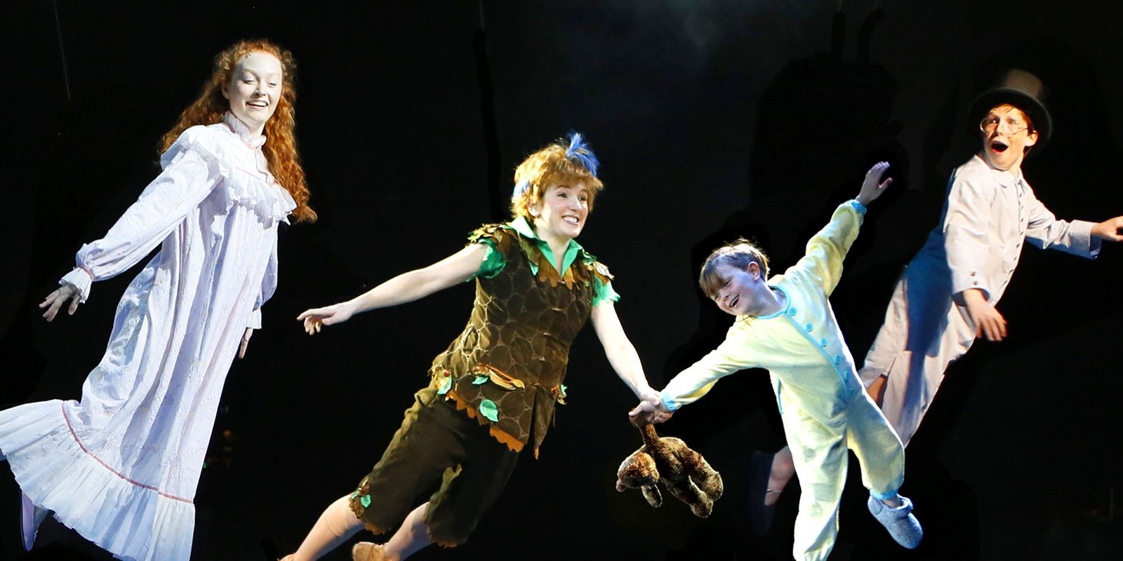 The cast of Peter Pan at North Shore Music Theatre.