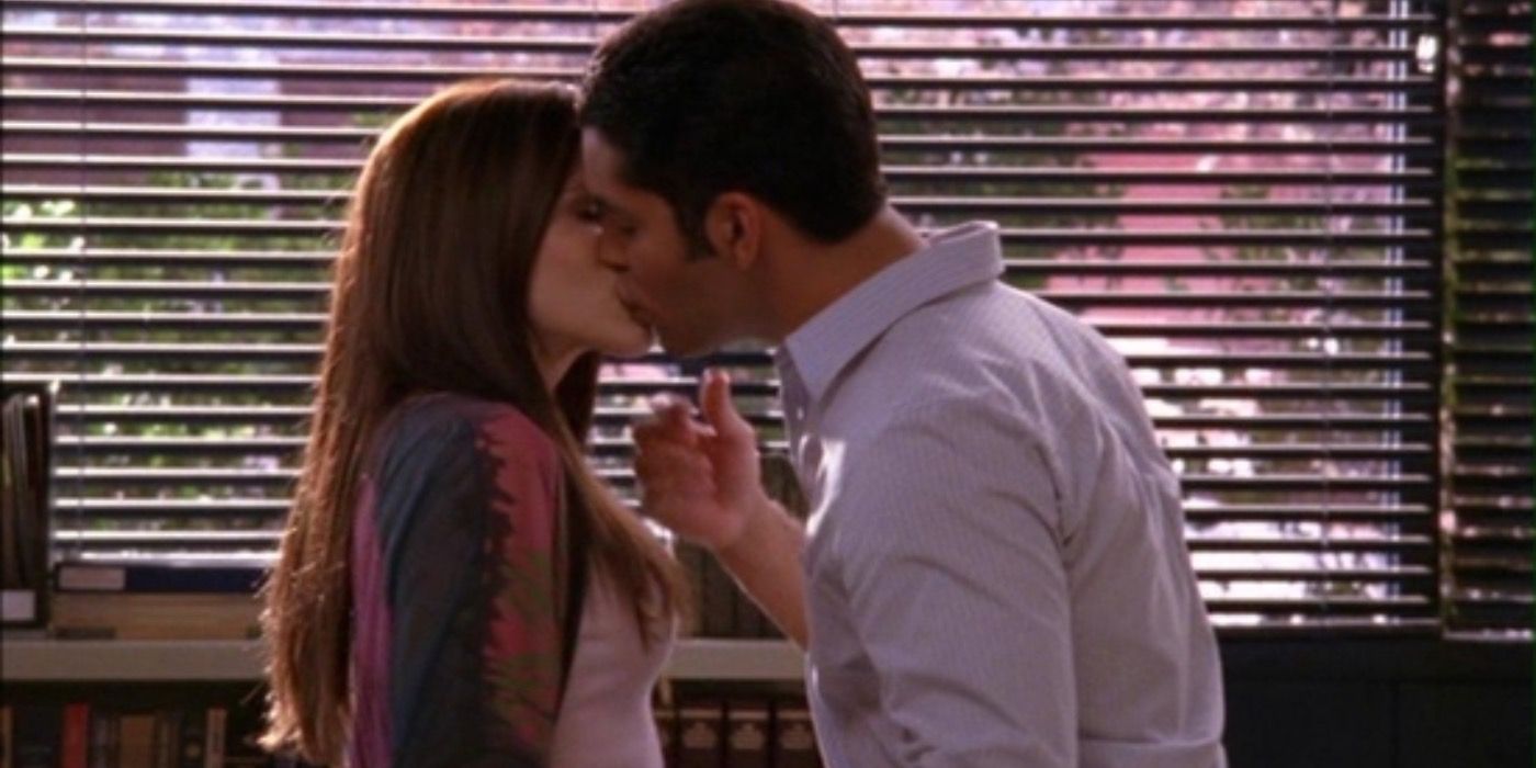 Brooke kissing one of her teachers, Nick Chavez