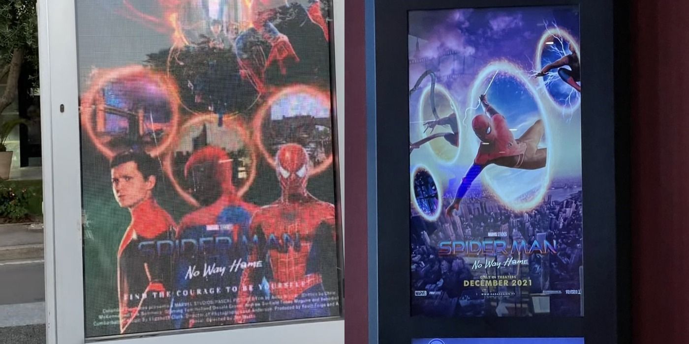 Spider-Man: No Way Home Fan Posters Used By Theaters to Promote Movie