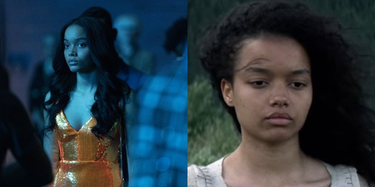 Whitney peak as zoya in gossip girl, and on right whitney peak as judith blackwood in chilling adventures of sabrina