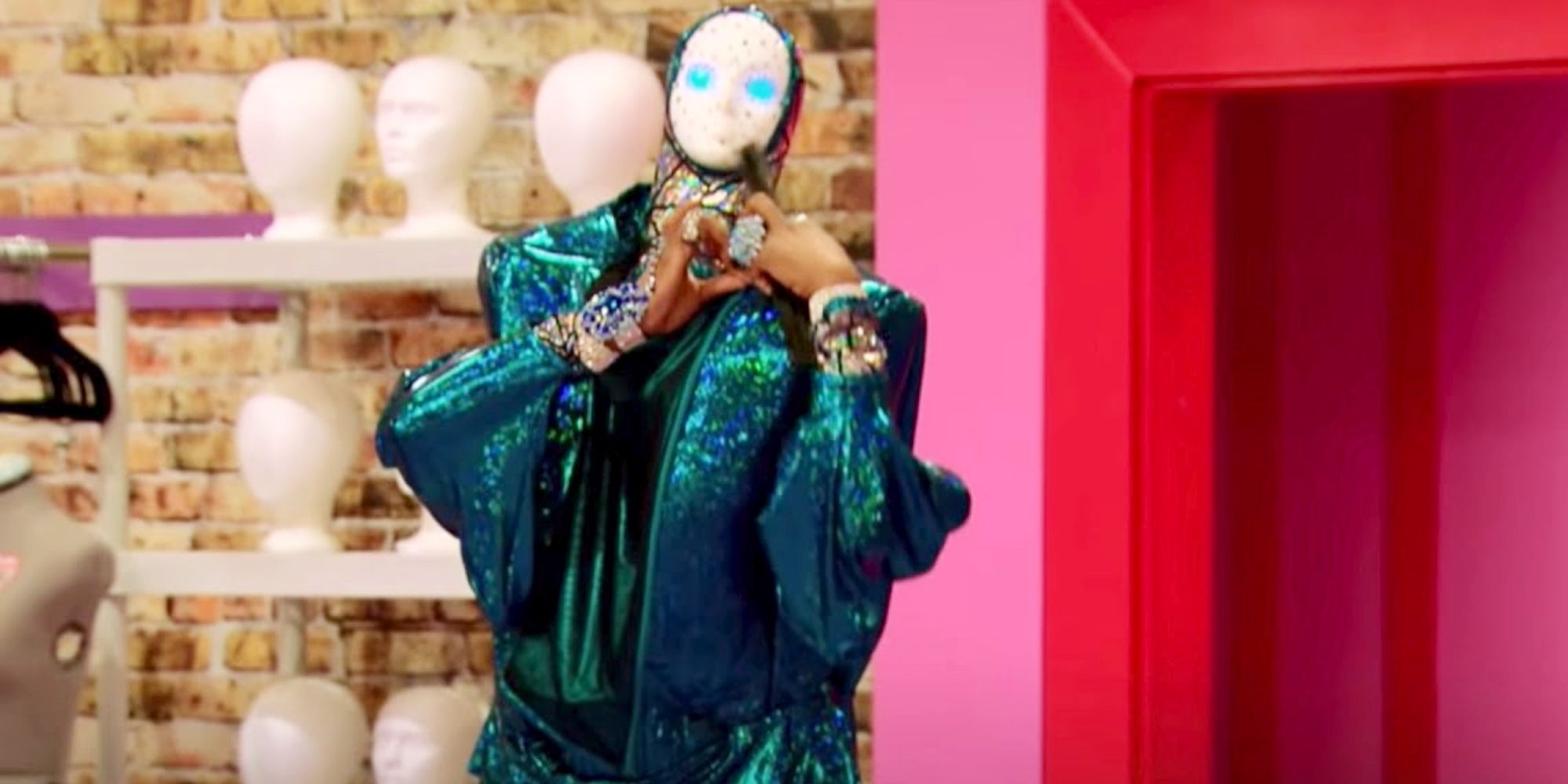 Drag queen Vivacious enters the Werk Room on RuPaul's Drag Race season 6