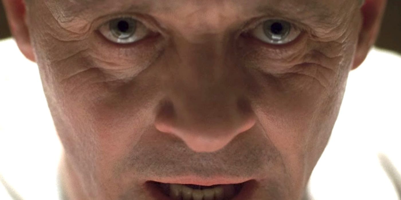 Hannibal Lecter staring into the camera