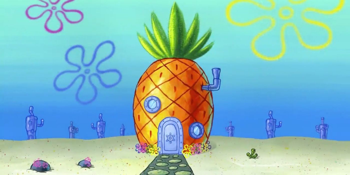 SpongeBob's pineapple house in SpongeBob SquarePants.