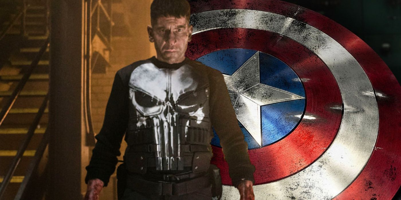 the punisher and captain america's shield