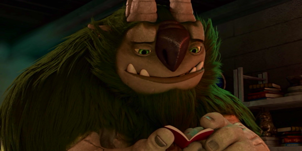 Aaarrrgghh reads book in Trollhunters