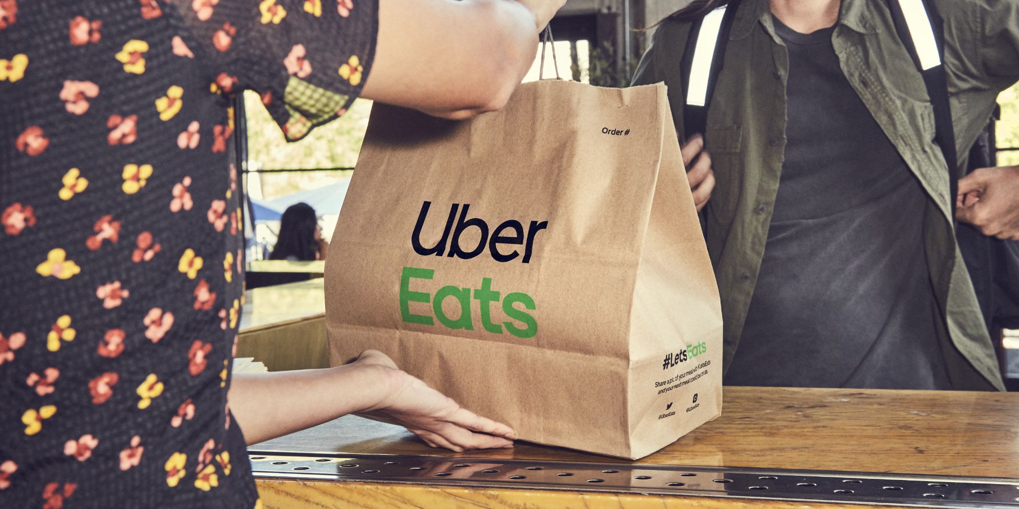 Uber Eats food delivery bag