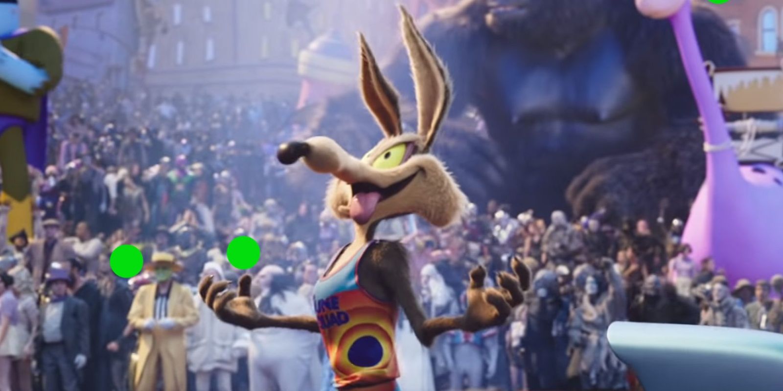 Wile E Coyote laughing in Space Jam 2