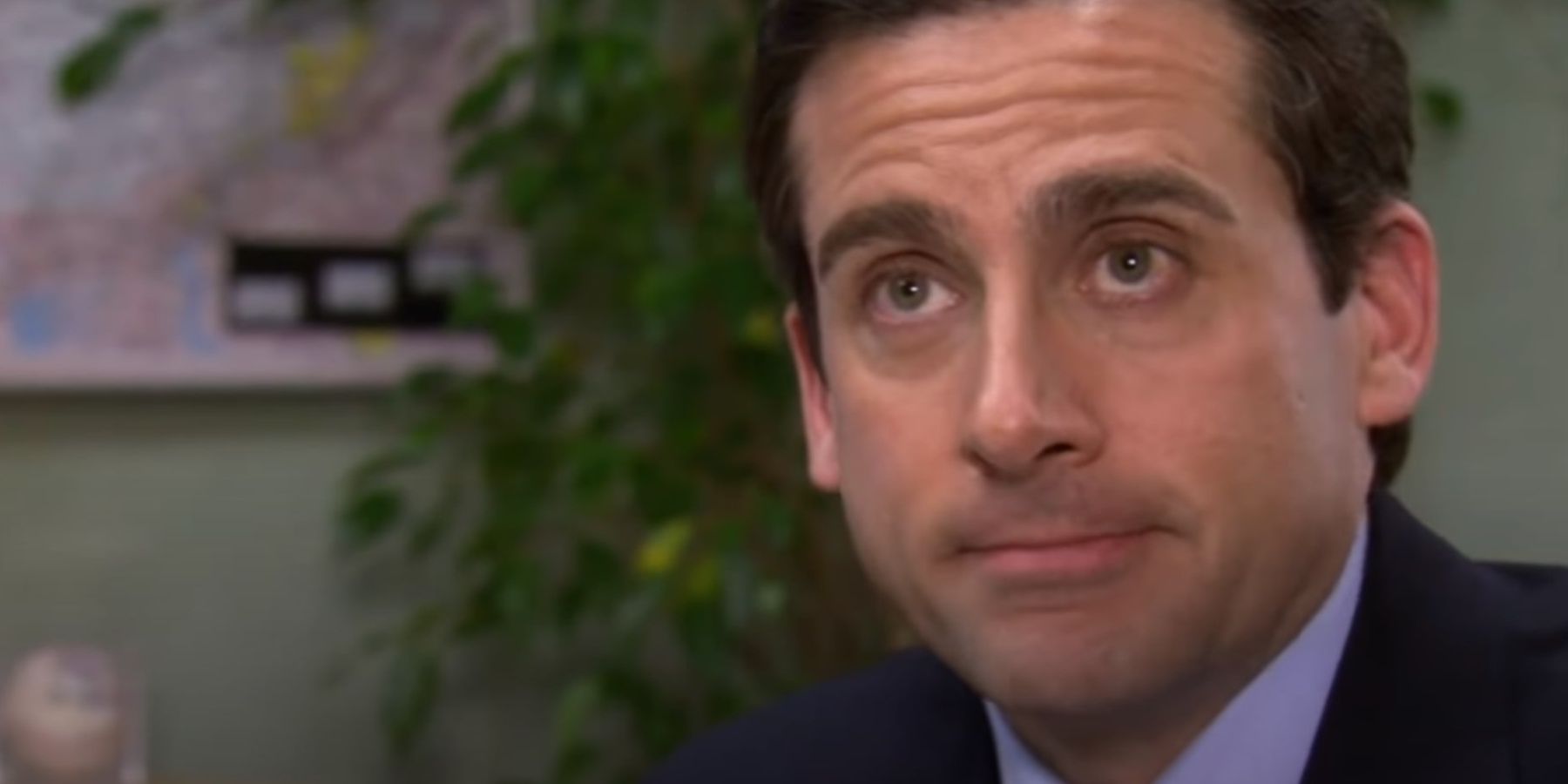 Michael Scott looking off camera in The Office