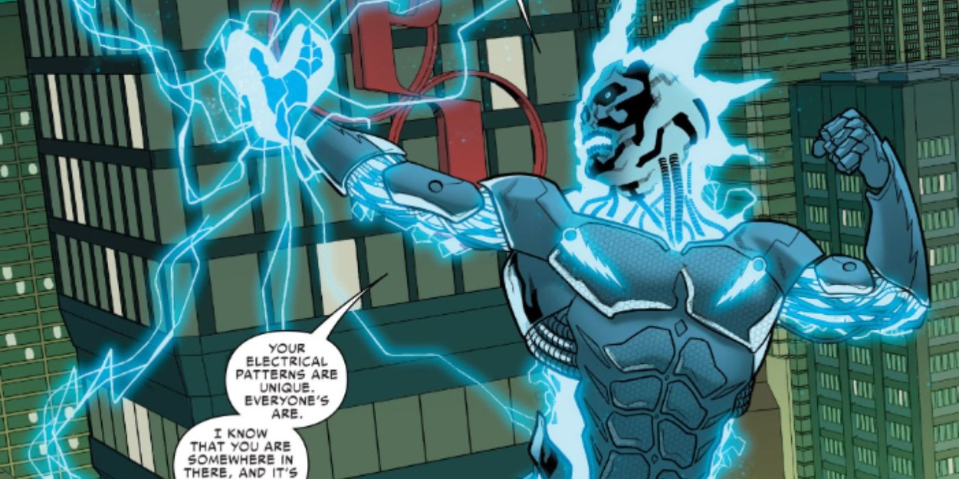 2099 Electro unleashes electricity in Marvel Comics.