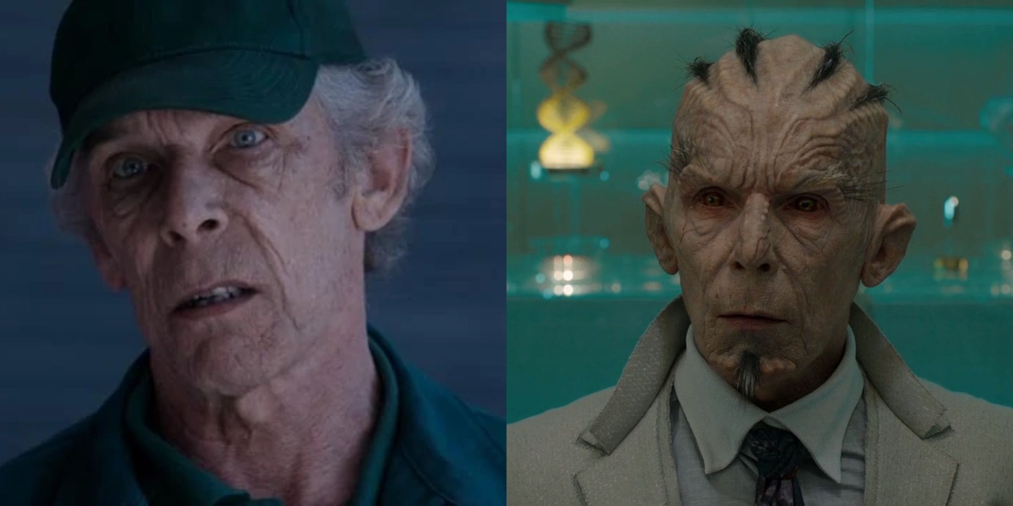 Christopher Fairbank as Fenton in Doctor Who and The Broker in Guardians of the Galaxy 