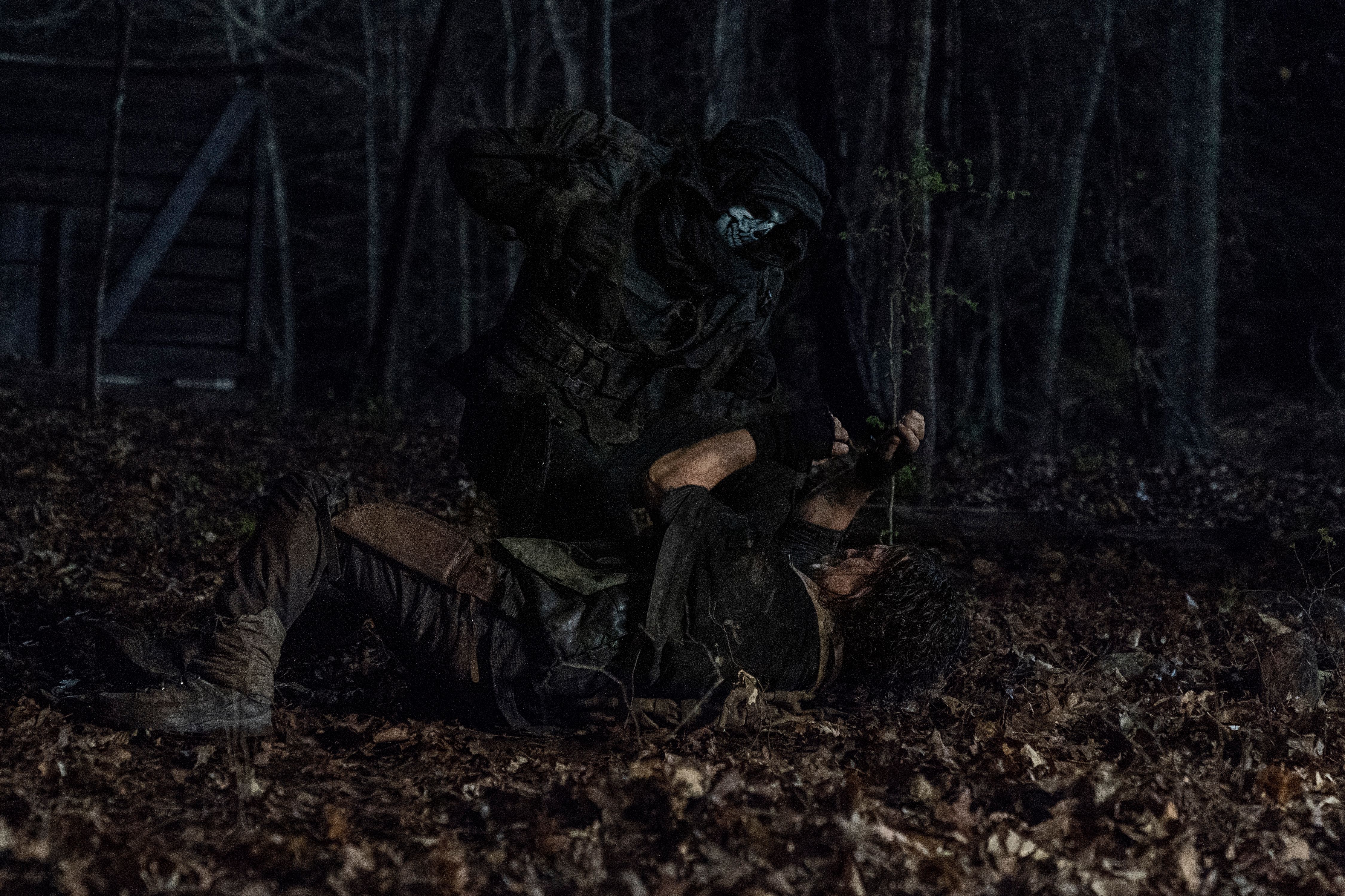 A Reaper Attacks Daryl On The Walking Dead