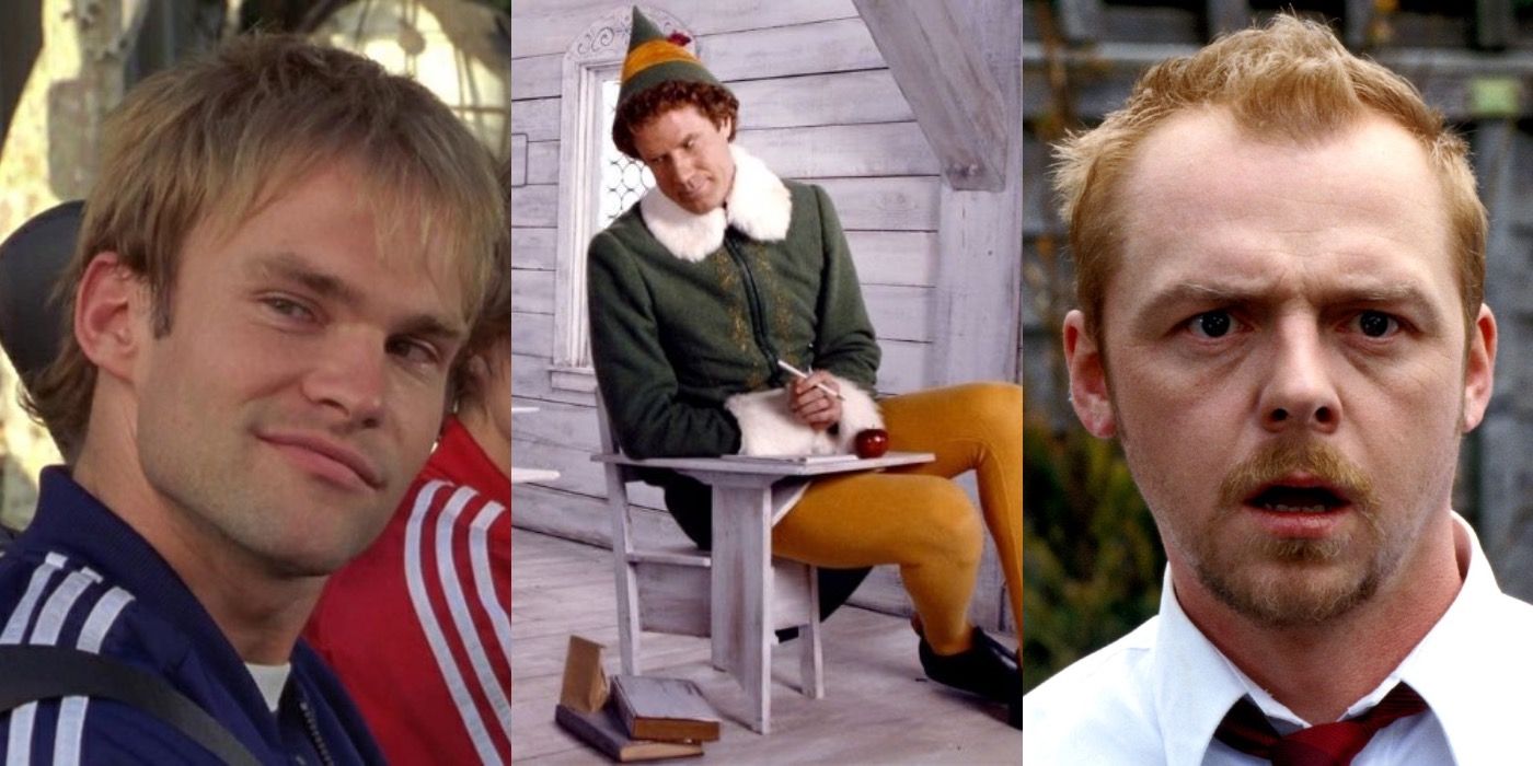 Split image of Dude, Where’s My Car?, Elf, and Shaun of the Dead