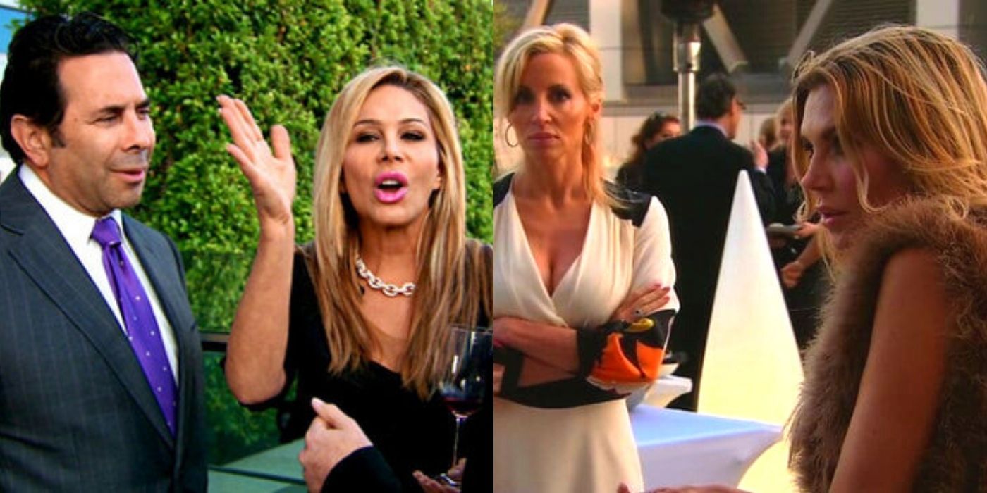 Adriene and Paul Maloof arguing with Brandi in 'She's Gone Too Far' in RHOBH