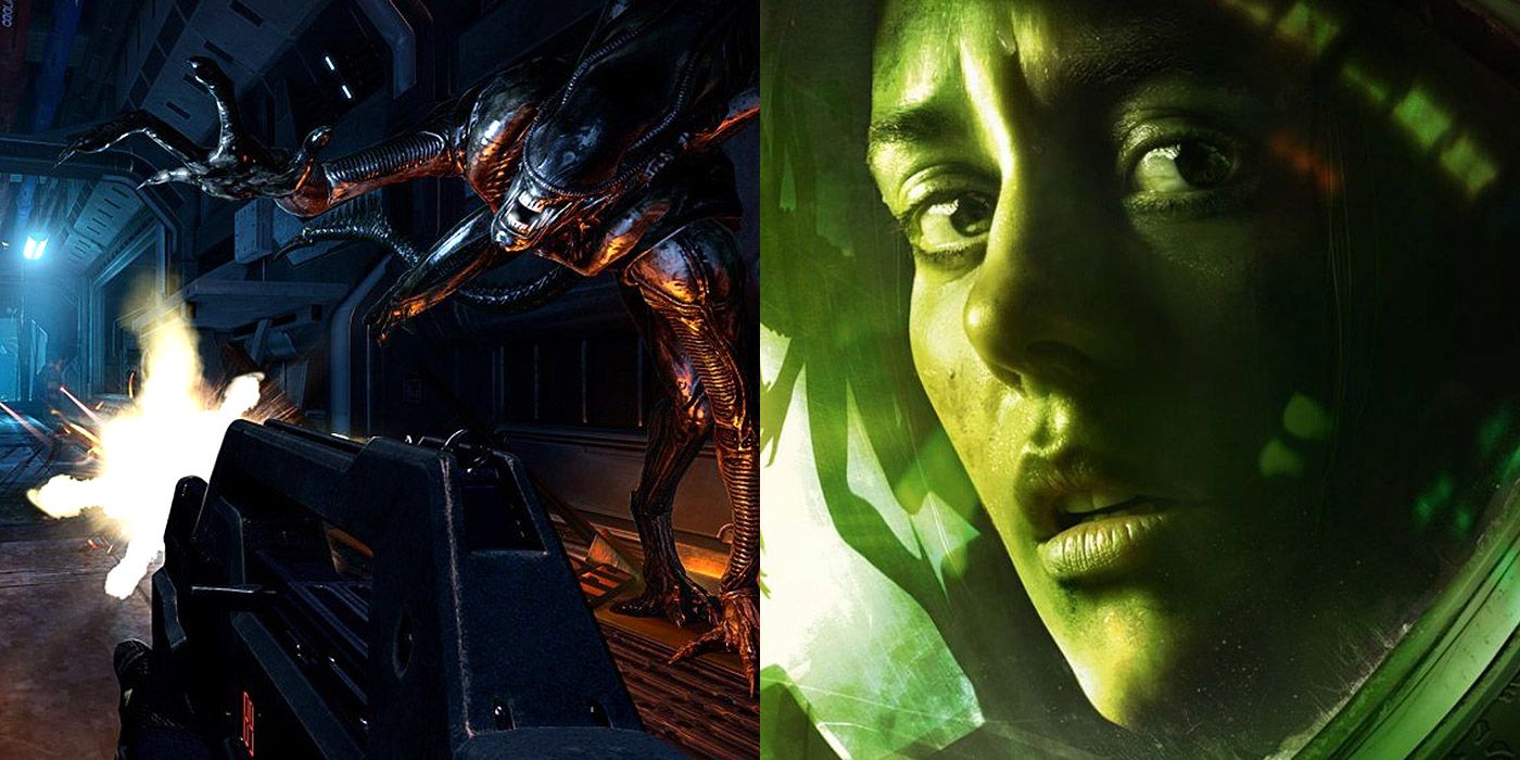 Split image of Aliens: Colonial Marines and Alien Isolation