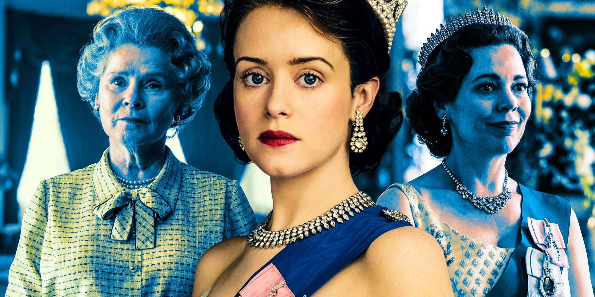 All Queen Elizabeth Actresses The Crown Claire Foy Verity Russell Olivia Colman Imelda Staunton 