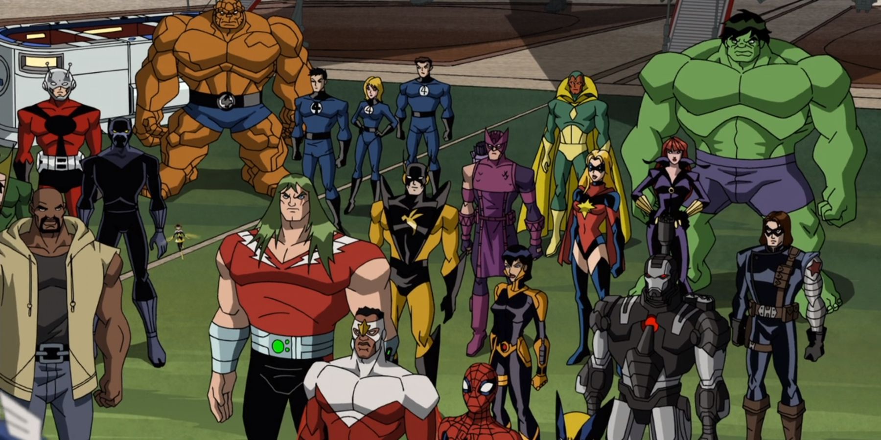 All of the Avengers assembled in Avengers: Earth's Mightiest Heroes