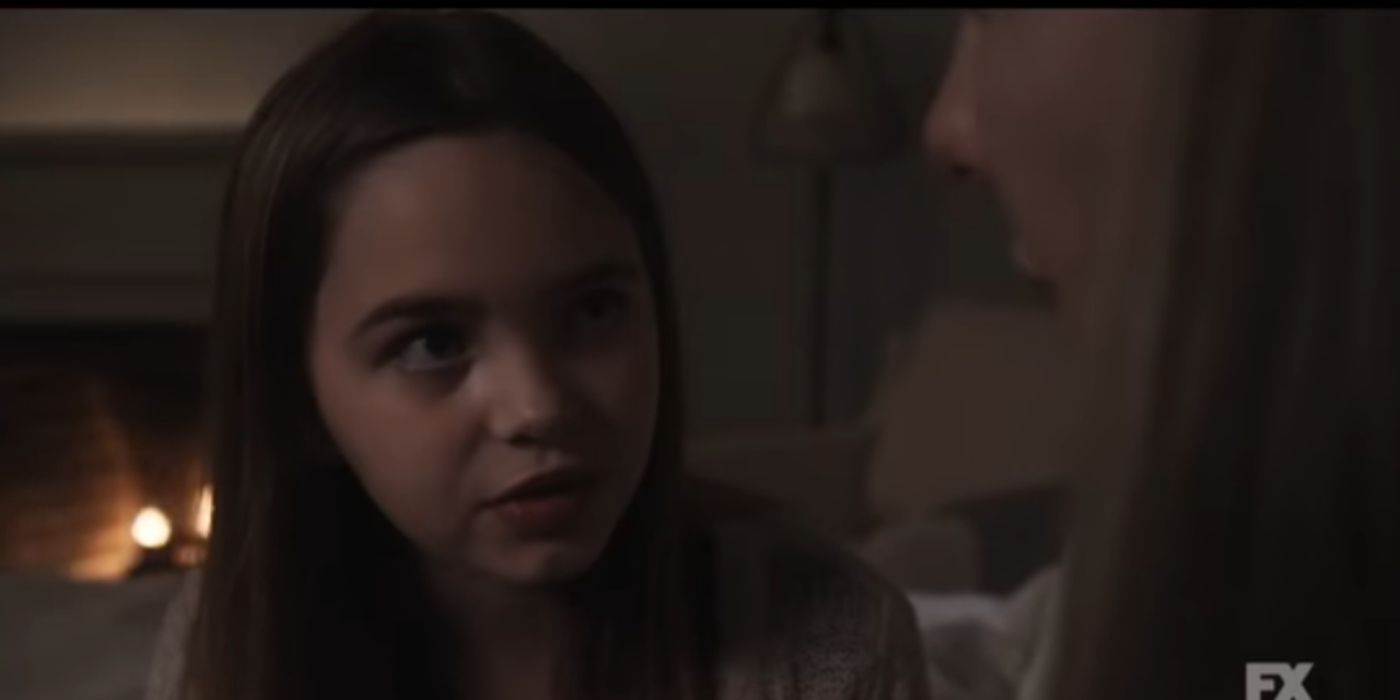 Alma talking to her mother in American-Horror-Story-Double-Feature