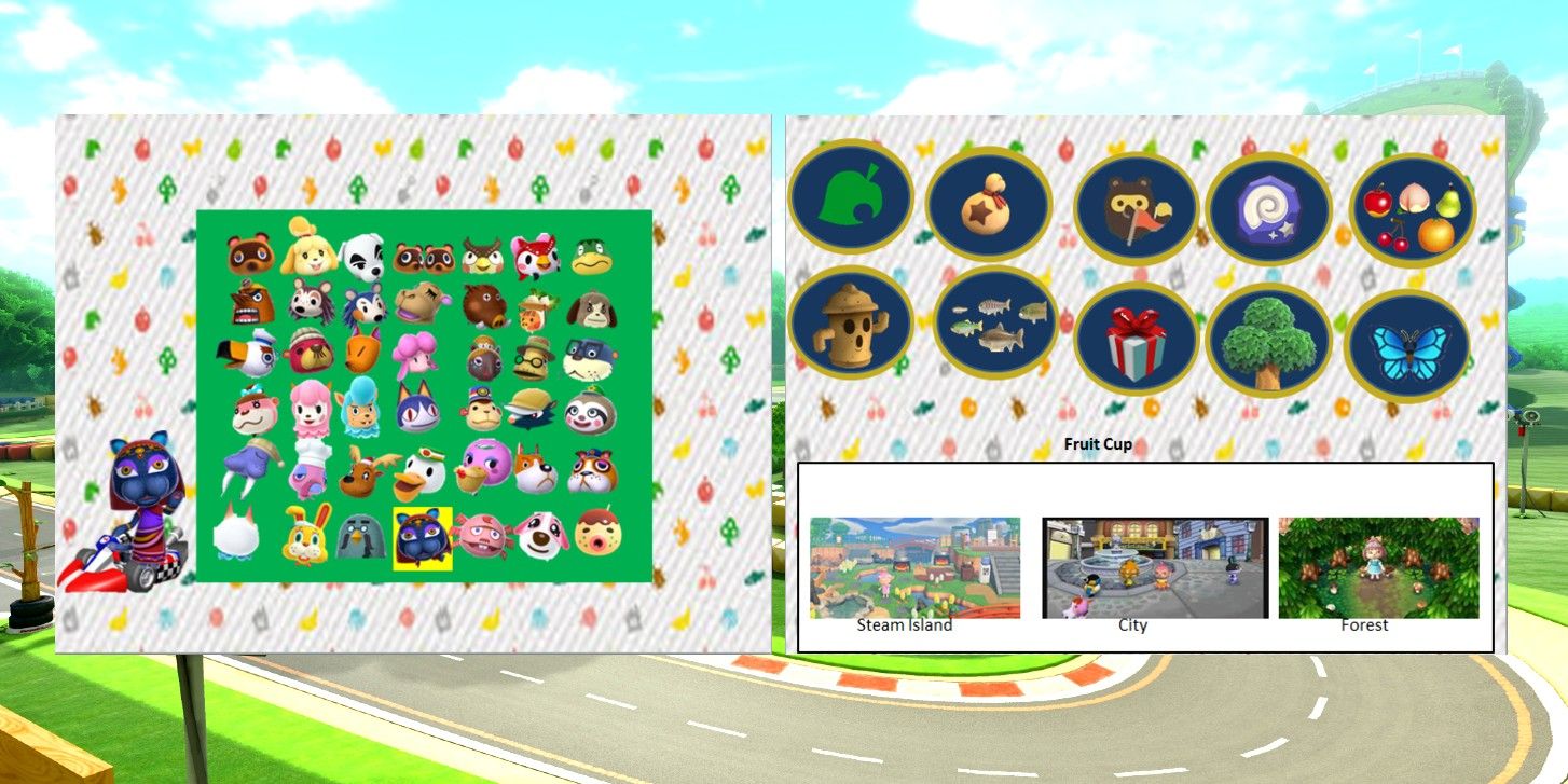 Animal Crossing Mario Kart Design