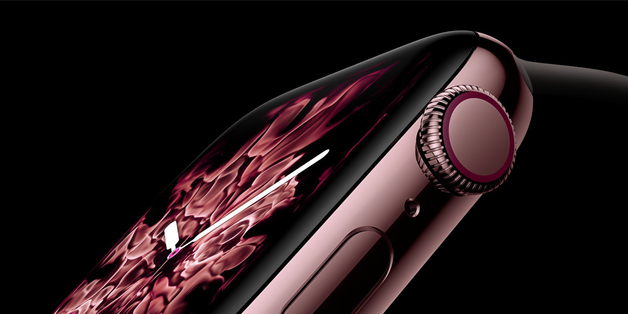 Apple Watch Series 6 Extreme Closeup Altered Rose Gold