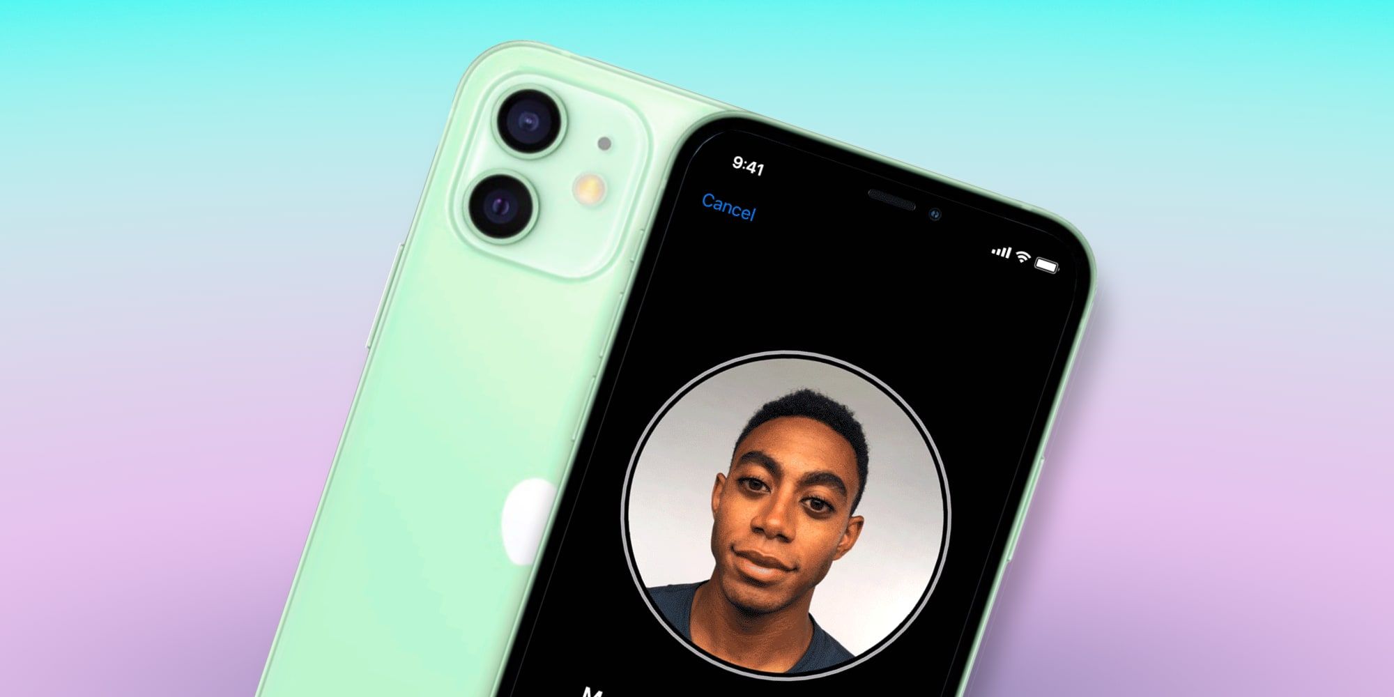 Apple iPhone 13 Render With Face ID Setup On Screen