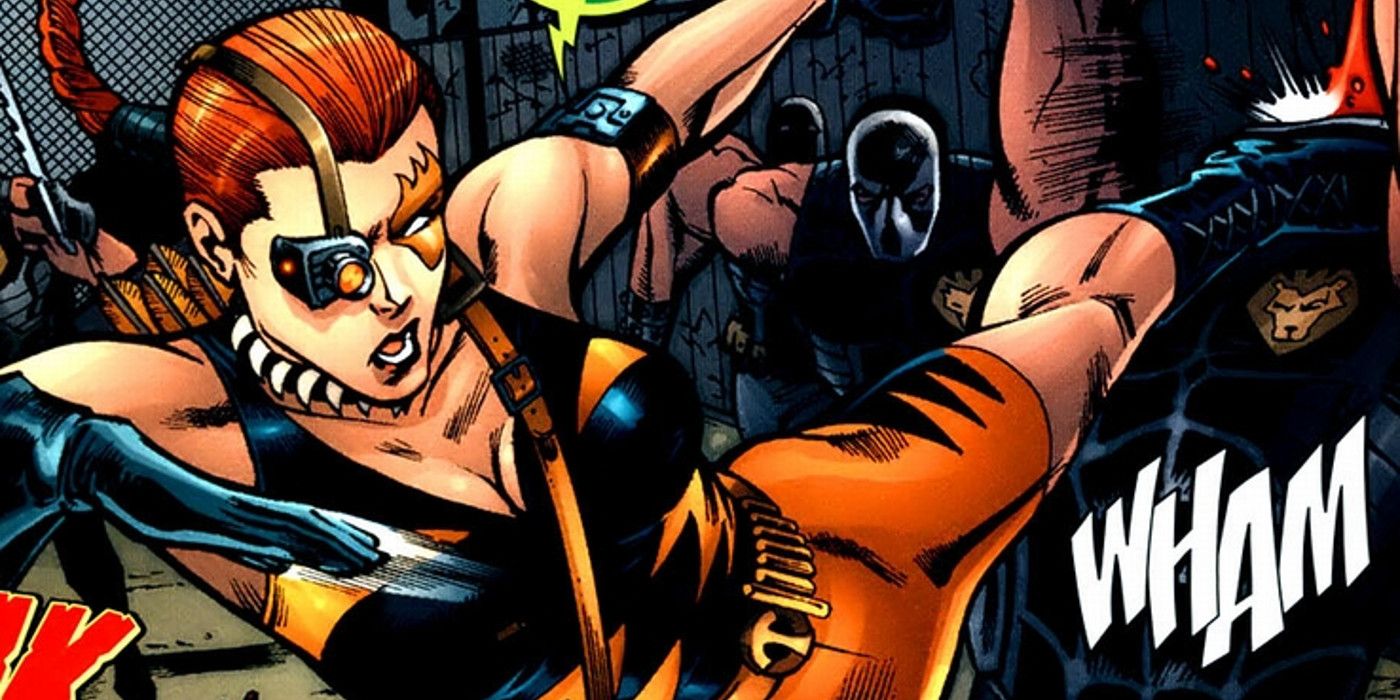 Artemis Crock throwing a kick in DC Comics